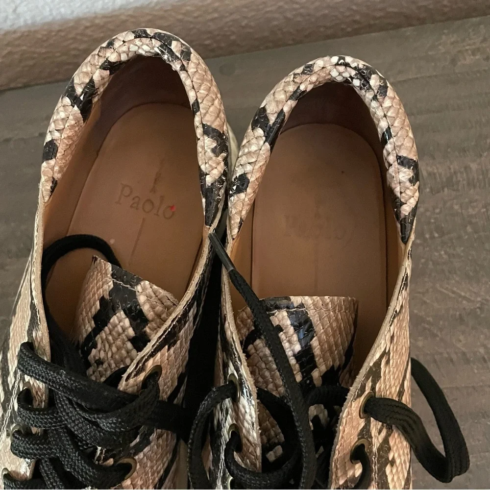 Paolo platform women’s Snake Print Sneakers